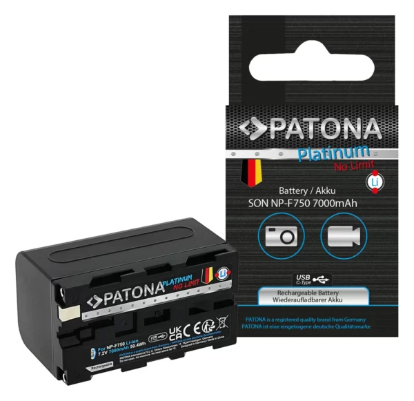 Acumulator PATONA Platinum Sony NP-F750 cu USB-C