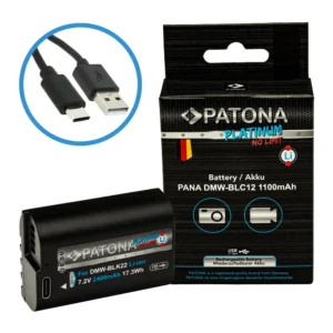 Acumulator Panasonic DMW-BLC12 PATONA Platinum cu USB-C 1402