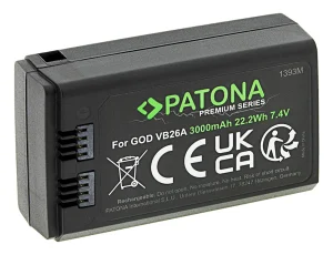 Acumulator Patona Premium tip GODOX VB26 3000mAh 22.2 Wh 1393