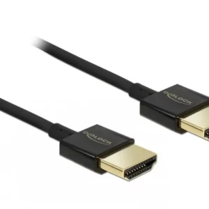 Cablu HDMI v2.0 3D 4K T-T 0.25m Slim Premium, Delock 85117