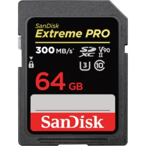 Card de memorie SanDisk Compact Flash Extreme Pro 64 GB, SDXC, 300 MB/s, 2000x, UHS-II, Class 10, U3, V90 SDSDXDK-064G-GN4IN