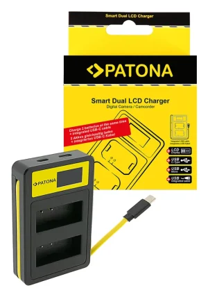 Incarcator Canon LP-E10 PATONA Smart Dual LCD USB 141629