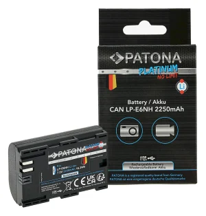 Patona Platinum acumulator tip Canon LP-E6NH cu USB-C 1361