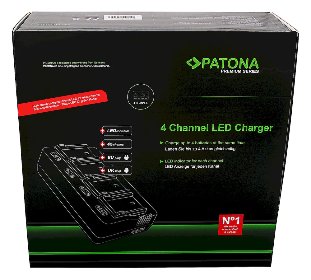 Incarcator profesional Patona Premium 4 canale NP-FZ100 1701