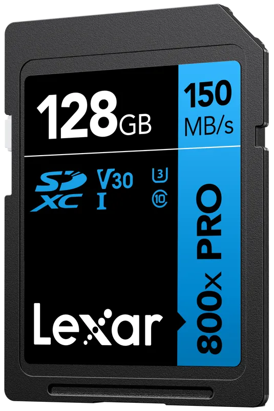 Card memorie LEXAR SDXC 800x Pro UHS-I cards, C10 (V30) U3, R150-W45, 128GB 128863