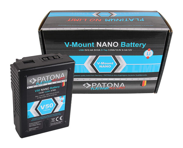 Acumulator V-Mount V50 NANO 47Wh Patona Platinum