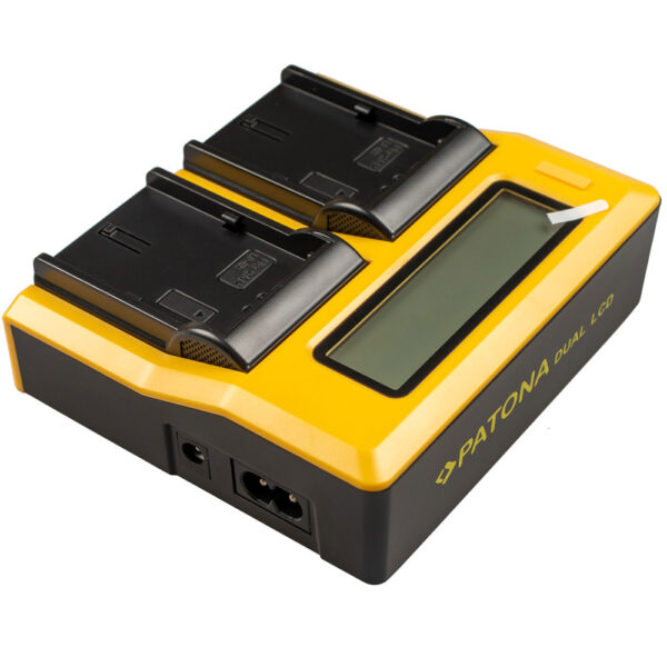 incarcator acumulatori PATONA Dual LCD USB Charger for Canon LPE6 LP-E6