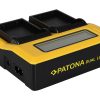 Incarcator acumulatori PATONA Dual LCD USB Nikon EN-EL15
