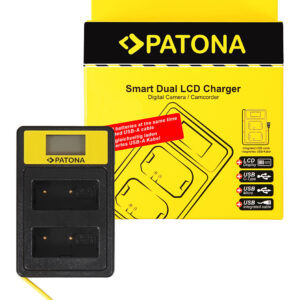 Incarcator acumulatori dublu PATONA Smart Dual LCD USB Charger Fuji NP-W126