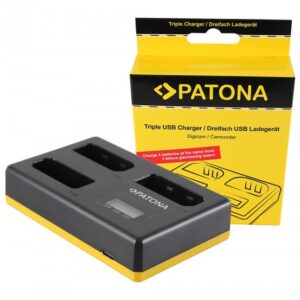 Incarcator acumulatori triplu PATONA USB-C Nikon EN-EL14