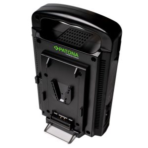 Incarcator v-mount dublu Patona