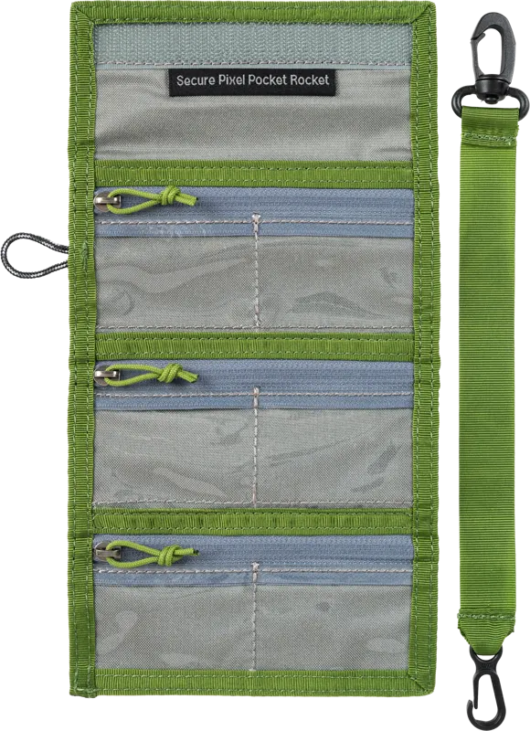 Portofel carduri memorie Think Tank Secure Pocket Rocket (Wallet with Strap - holds 9 SD/CFexpress/Micro) Highland Green 125250 - imagine 2