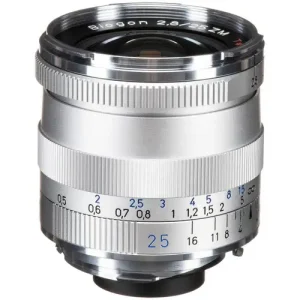 5801365652 Zeiss Biogon T* 25mm f/2.8 ZM Silver