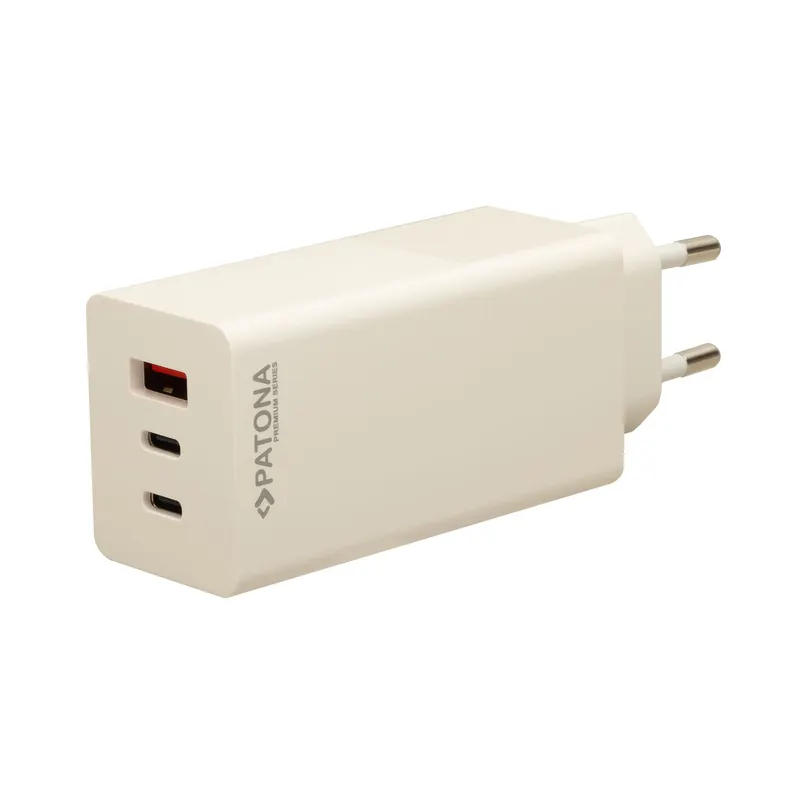 Incarcator PATONA Premium GaN PD100W cu 2xUSB-C 1xUSB-A PD3.0 QC3.0 Patona 2647