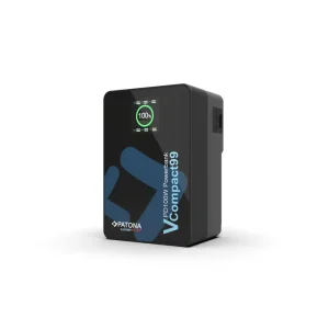 Acumulator V-Mount VCompact99 99Wh 14.8V PD100W 2xUSB-C USB-A DC D-Tap Patona Platinum