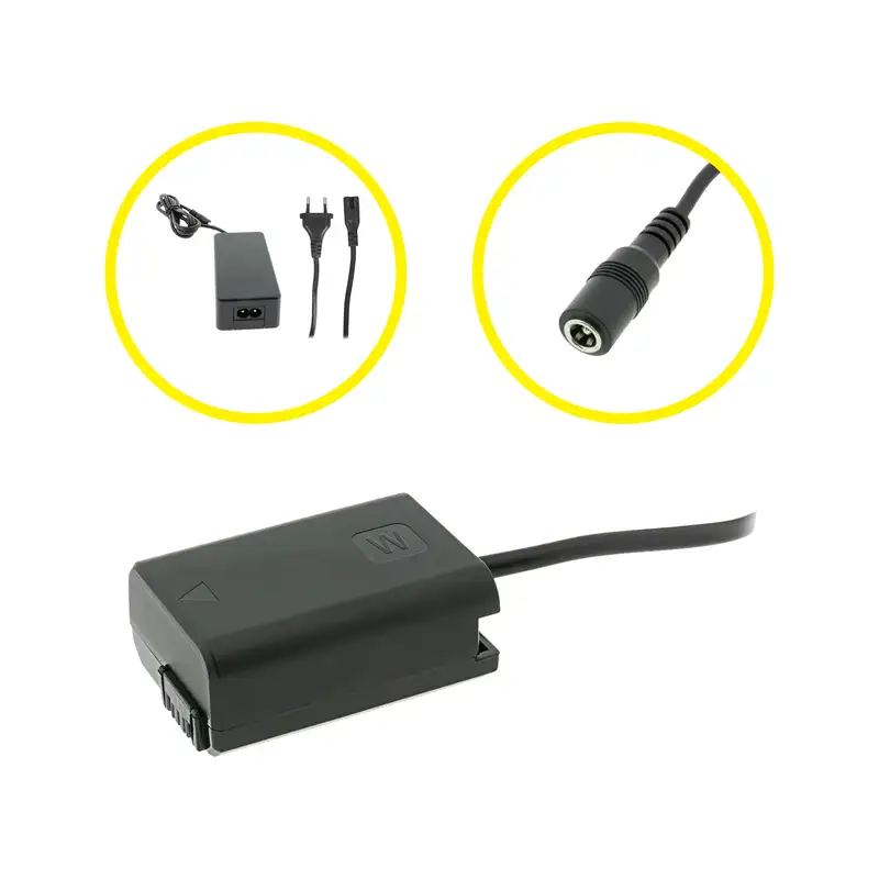 Acumulator dummy Sony NP-FW50 cu alimentator Patona