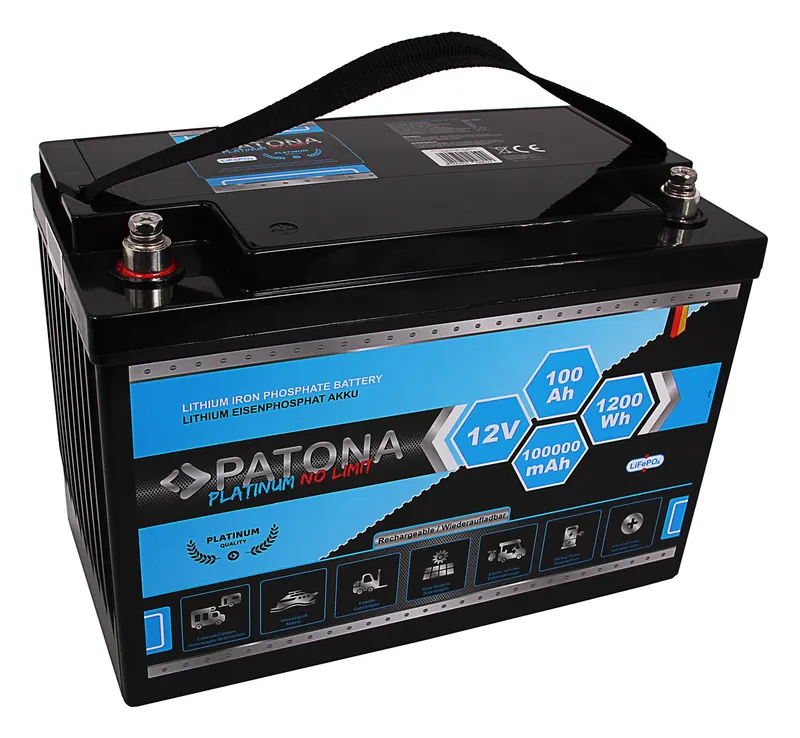 Acumulator PATONA Platinum LiFePO4 Battery 12V 100Ah 1200Wh 100.000mAh