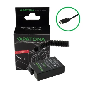 Acumulator dummy Canon LP-E8 LPE8 PATONA Premium USB-C 9433 00004