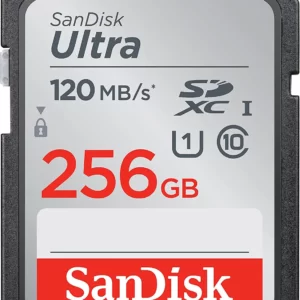 Card de memorie SanDisk 256GB Ultra SDXC UHS-I pana la 120MB s, C10, U1, Full HD, SD Card SDSDUN4-256G-GN6IN