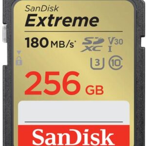 Card de memorie SanDisk Extreme 256GB SDXC pana la 180MBs & 130MBs ReadWrite speeds, UHS-I, Class 10, U3, V30 SDSDXVV-256G-GNCIN