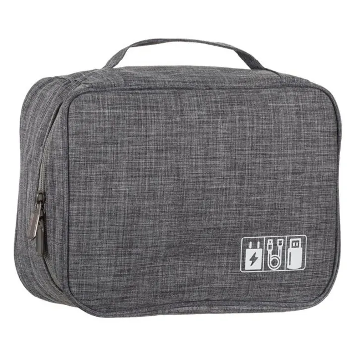 Geanta Organizare Accesorii Electrice Gri 24.5×18.5x10cm