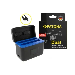 Incarcator Insta360 X4 IS360X4B PATONA Dual Charging Case 1745 00001