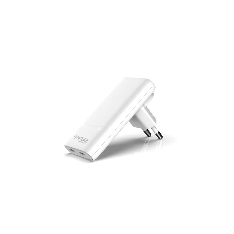 Incarcator USB-C PATONA Platinum GaN PD65W alb 2x USB-C PD3.0 QC3.0 2595