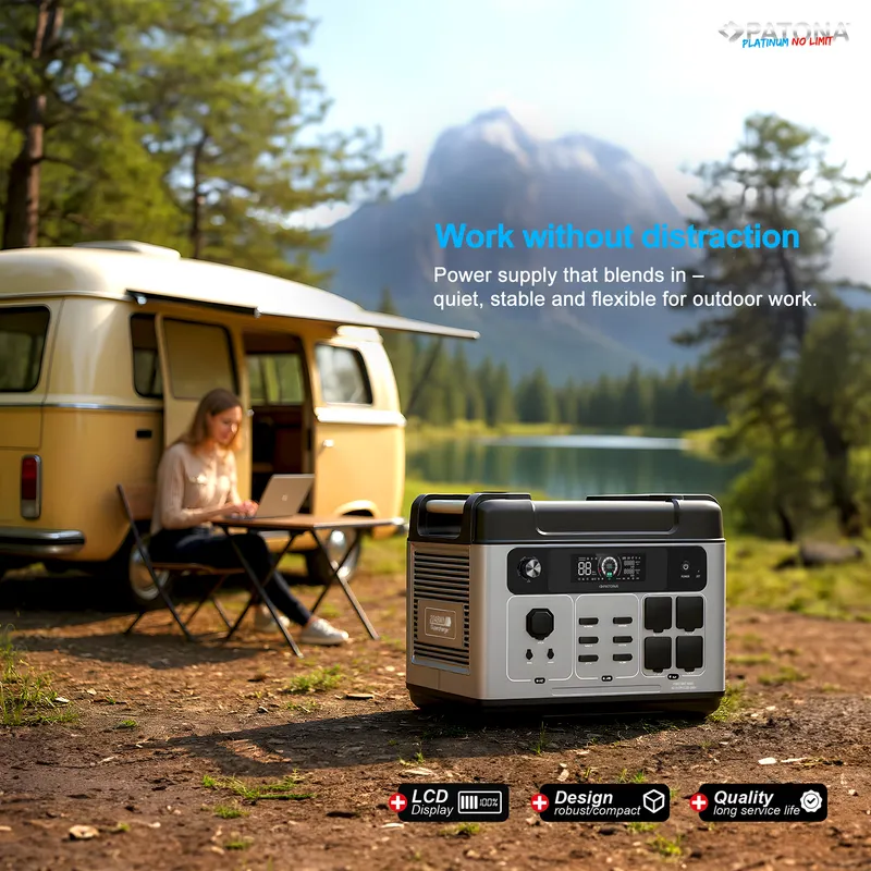 Powerstation Patona Autarc 2400 4xAC2400W 2048Wh USB-C-1xPD100W 1xPD45W 2xPD20W cu aplicatie tel mobil